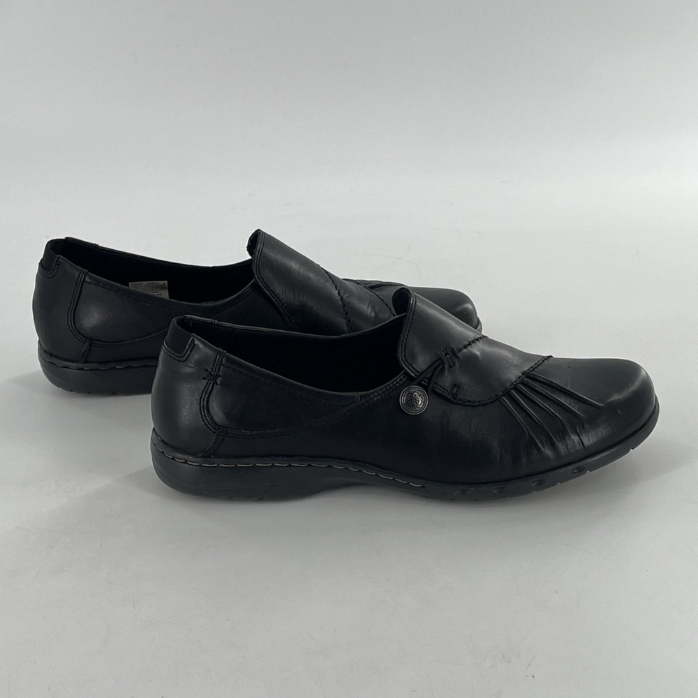 Rockport Cobb Hill Womens Ballet Flat Paulette Slip On Ruched Black Sz 10 W Wide - Picture 7 of 16